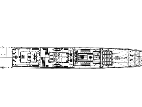 Korea Destroyer Daejoyeong 3D Модель
