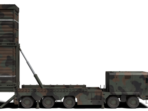 Korea Missile Launcher Hyunmu 3D मॉडल