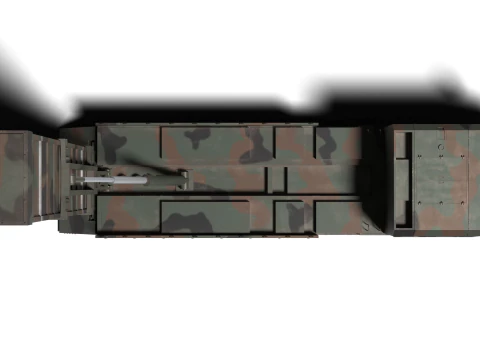Korea Missile Launcher Hyunmu 3D Model
