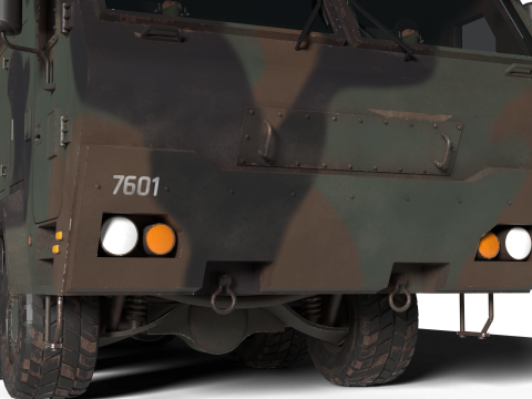 Korea Missile Launcher Hyunmu 3D मॉडल