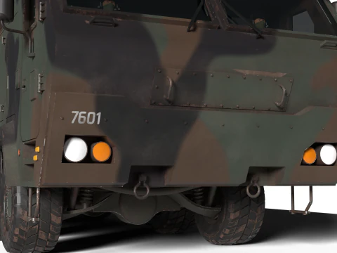 Korea Missile Launcher Hyunmu 3D Model