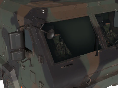 Korea Missile Launcher Hyunmu 3D Model