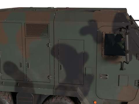 Korea Missile Launcher Hyunmu 3D मॉडल