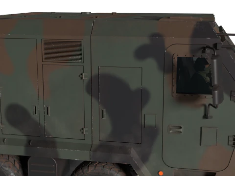 Korea Missile Launcher Hyunmu 3D Model