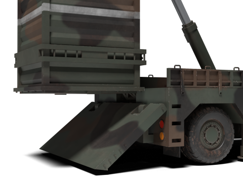Korea Missile Launcher Hyunmu 3D मॉडल