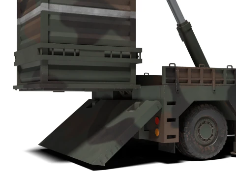 Korea Missile Launcher Hyunmu 3D Model
