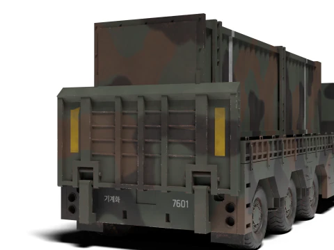 Korea Missile Launcher Hyunmu 3D Model