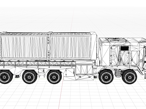 Korea Missile Launcher Hyunmu 3D मॉडल