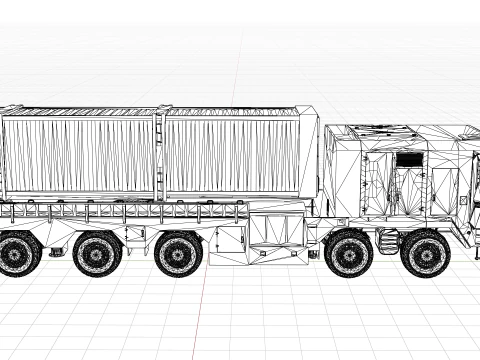 Korea Missile Launcher Hyunmu 3D Model