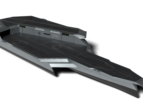 Korea Unmanned force control ship Modelo 3D