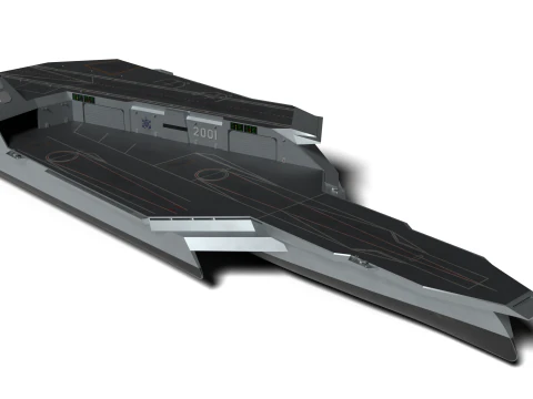 한국무인전력통제함 3D 모델