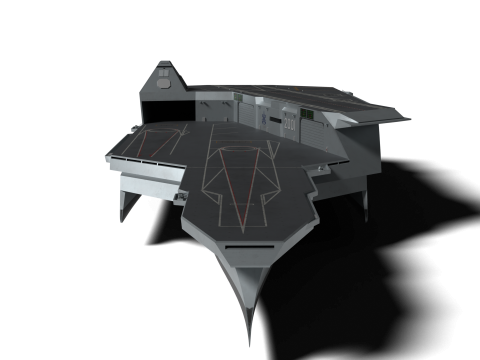 Korea Unmanned force control ship 3D Model