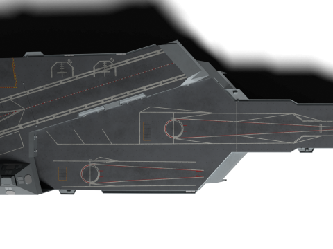 Korea Unmanned force control ship 3D Model