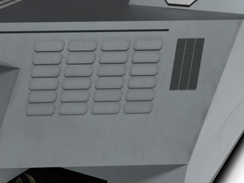 Korea Unmanned force control ship 3D Model