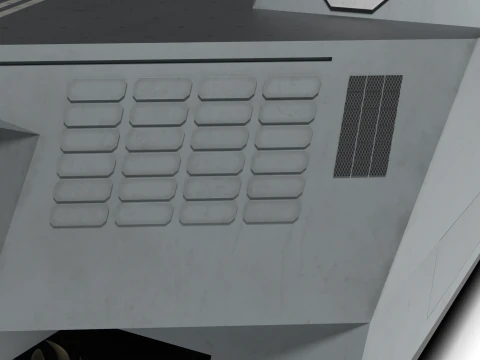 Korea Unmanned force control ship 3D Model