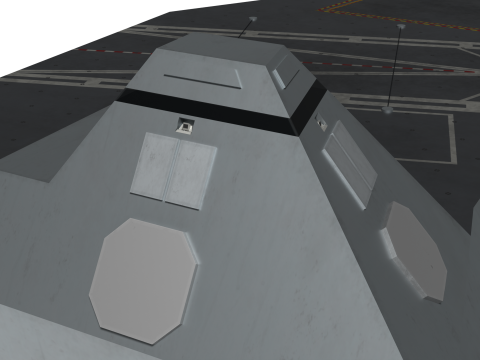 Korea Unmanned force control ship 3D Model