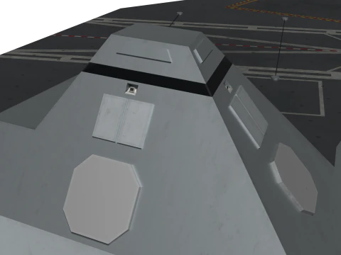 Korea Unmanned force control ship 3D Model