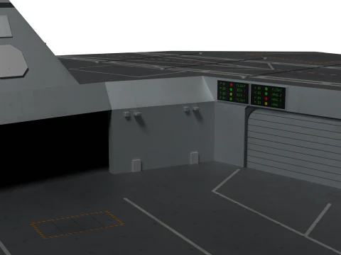 Korea Unmanned force control ship 3D Model