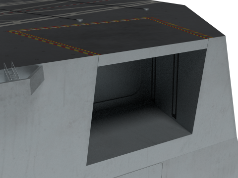 Korea Unmanned force control ship 3D Model