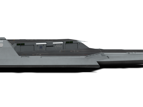 Korea Unmanned force control ship 3D Model