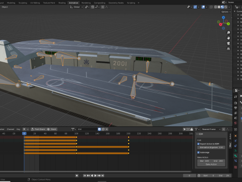 Korea Unmanned force control ship 3D Model