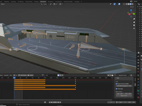 Korea Unmanned force control ship 3D Model