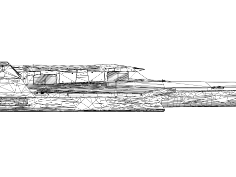 Korea Unmanned force control ship 3D Model