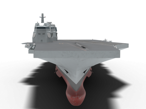 Korea Heavy aircraft carrier CVX 3D मॉडल