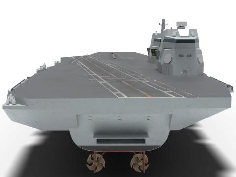 Korea Heavy aircraft carrier CVX 3D मॉडल