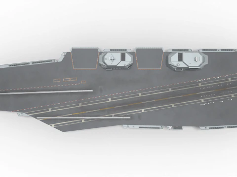 Korea Heavy aircraft carrier CVX 3D Model