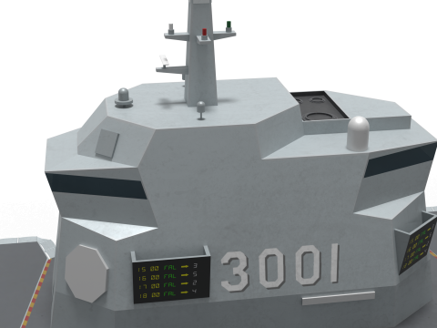 Korea Heavy aircraft carrier CVX 3D मॉडल