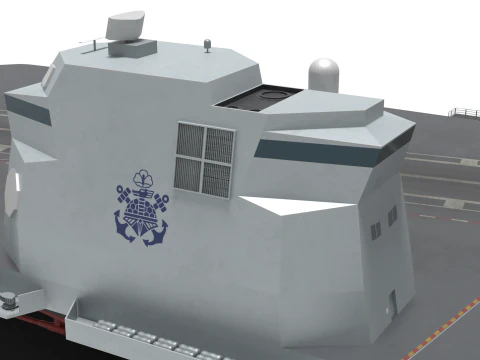 Korea Heavy aircraft carrier CVX 3D Model