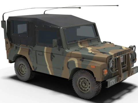 Ve&iacute;culo blindado K-131 Modelo 3D