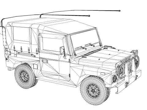 Armored vehicle K-131 3D Model
