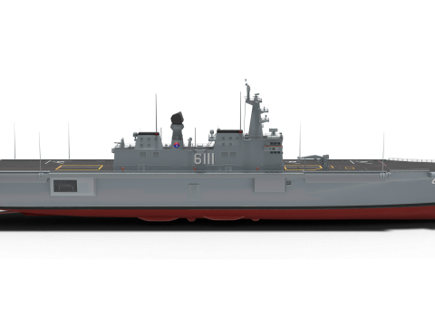 Amphibious assault ship Dokdo 3D Model