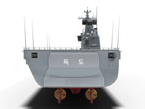 Amphibious assault ship Dokdo 3D Model
