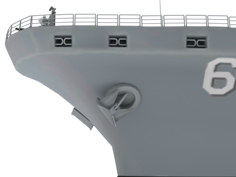 Amphibious assault ship Dokdo 3D Model