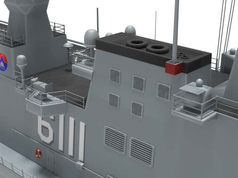 Amphibious assault ship Dokdo 3D Model