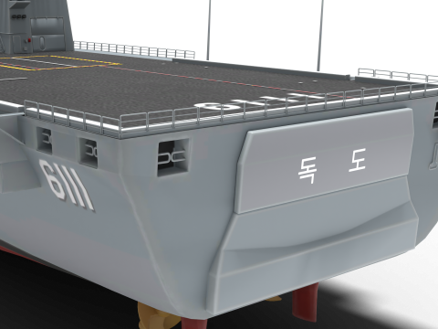 Amphibious assault ship Dokdo 3D Model