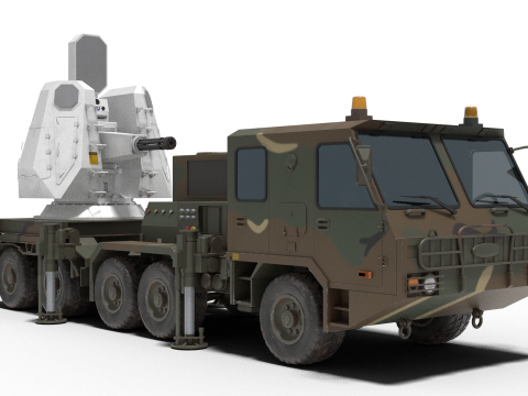 Anti-aircraft system C-RAM 3D Model