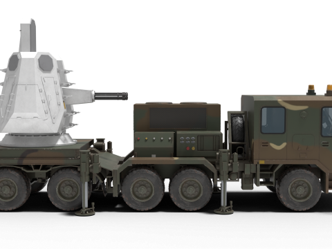 Anti-aircraft system C-RAM 3D Model