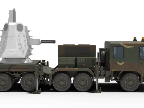 Anti-aircraft system C-RAM 3D Model