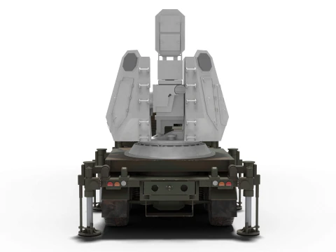 Anti-aircraft system C-RAM 3D Model