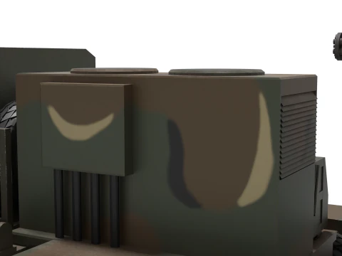 Anti-aircraft system C-RAM 3D Model