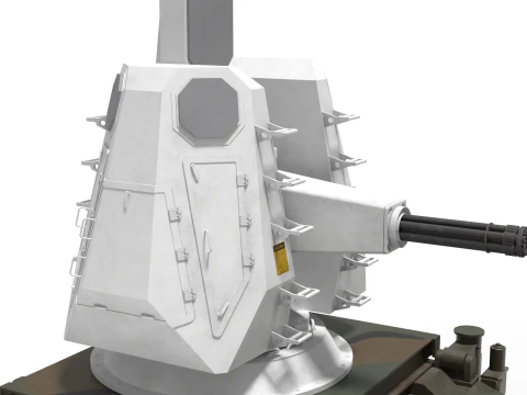 Anti-aircraft system C-RAM 3D Model