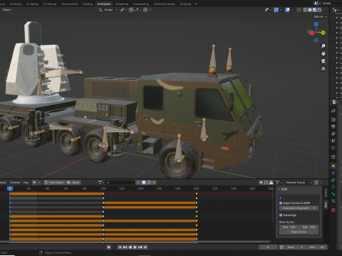 Anti-aircraft system C-RAM 3D Model