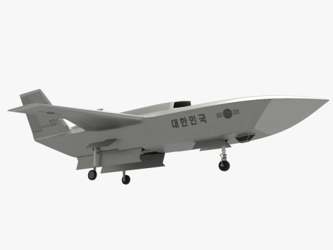 Unmanned fighter KUS-LW 3Dモデル