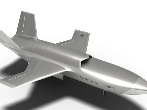 Unmanned fighter KUS-LW 3D Model