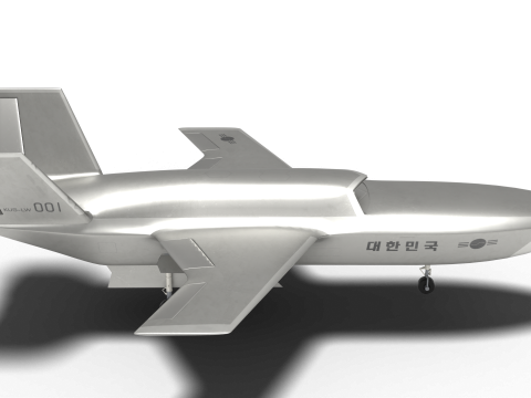 Unmanned fighter KUS-LW Model 3D