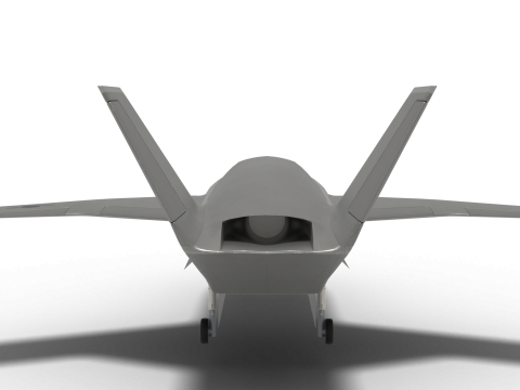 Unmanned fighter KUS-LW Model 3D